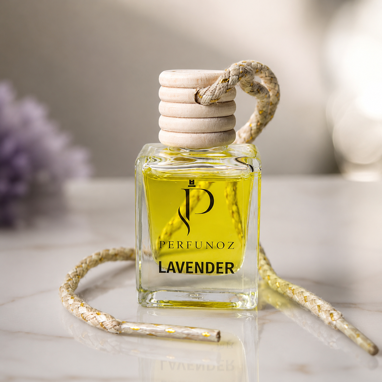 Perfunoz Lavender hanging car perfume